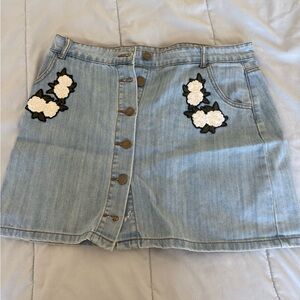 Forever 21 Blue Gray Mini Skirt Casual